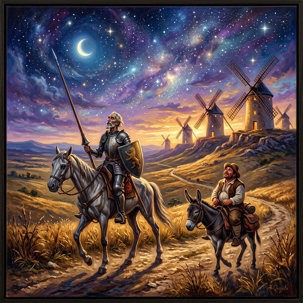 Obra de Arte - Don Quijote y Sancho Panza